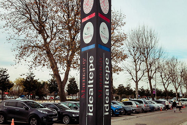 Işıklı Alüminyum Yönlendirme Totem Tabela, Metro Tramvay İstasyon Totem Tabela, Marmaray İstasyon