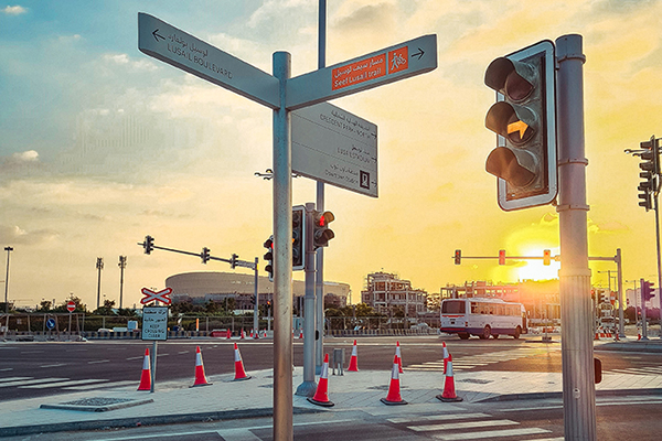 Lusail City Fingerpost - Lusail Signage - Qatar City Signage