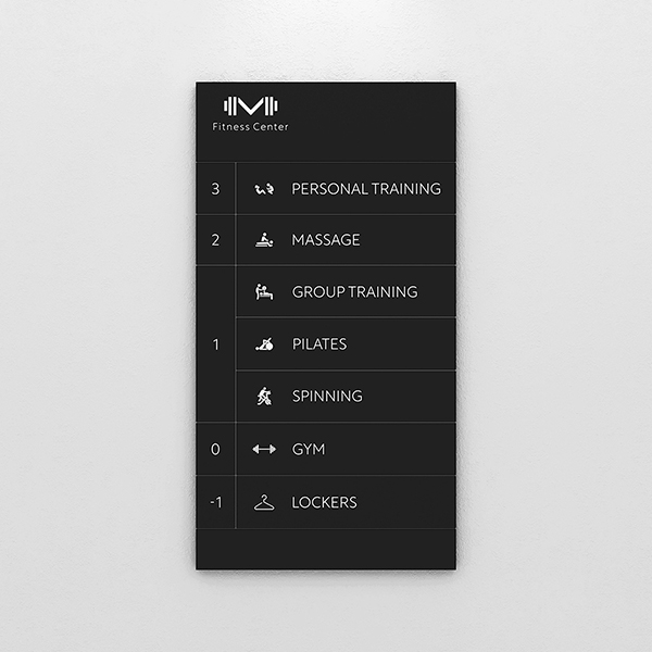 Magnet System Floor Information Signage