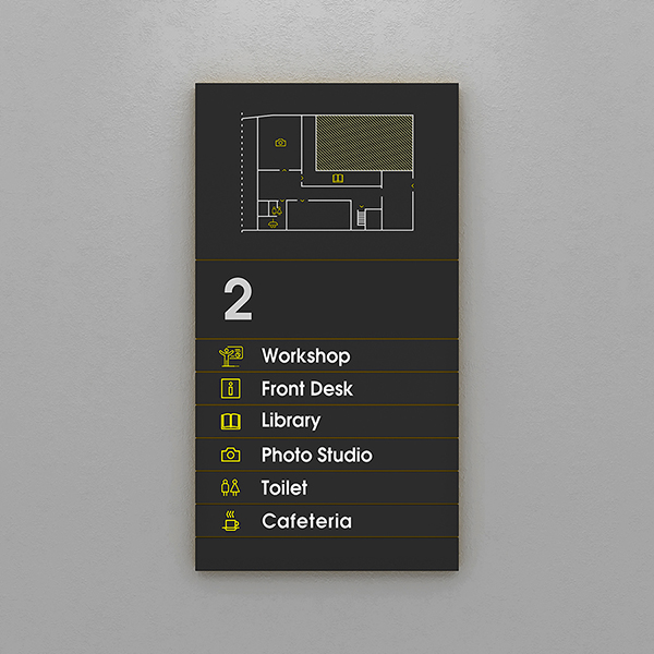 Magnet System Floor Information Signage