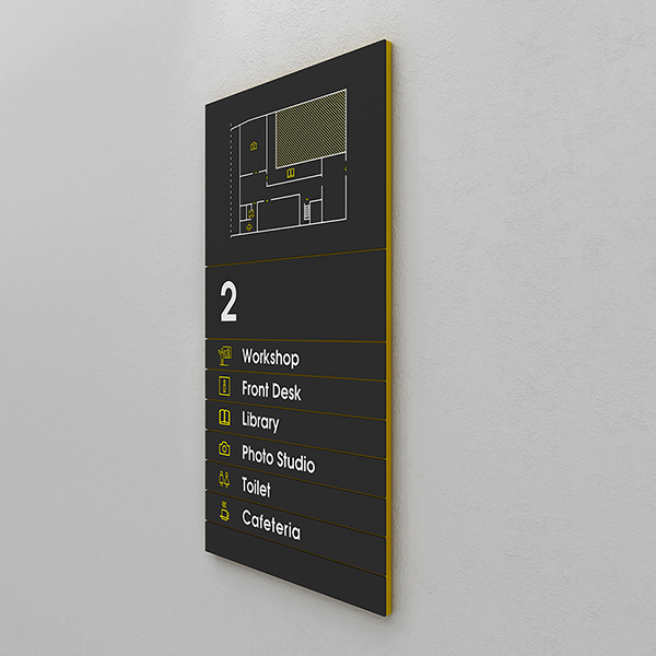 Magnet System Floor Information Signage