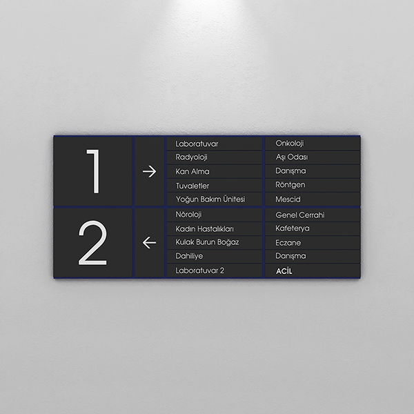 Magnet System Floor Information Signage