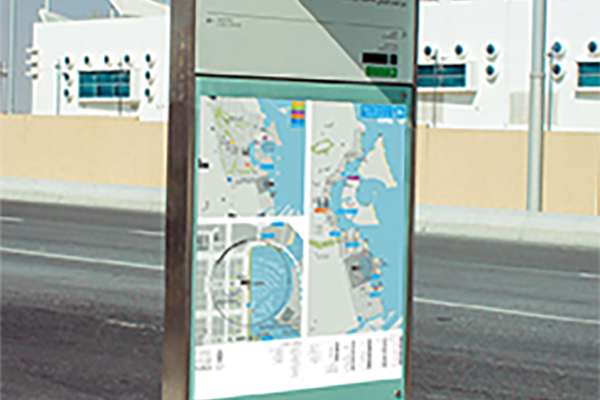 Stainless Steel Pylon - Vehicular Signage - Pedestrian Signage