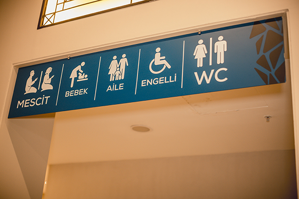Suspended Pictogram Sign, Mall Suspended Signage