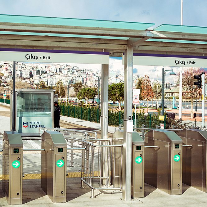 Tramvay İstasyon Durak Tabelası - Alüminyum Askılı Yönlendirme Tabelası 