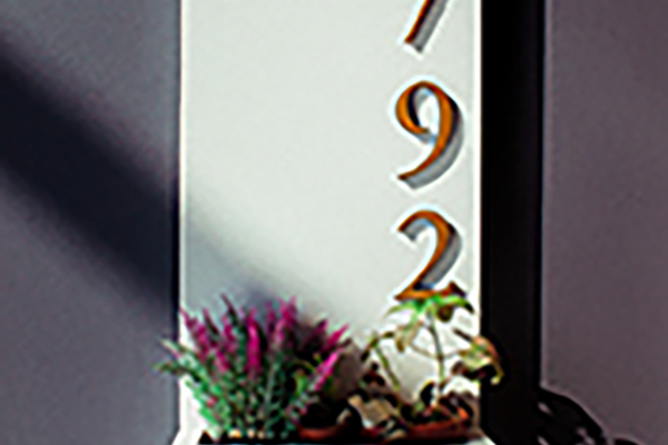 Wooden Door Number, Address Signage