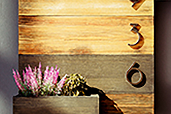 Wooden Door Number, Address Signage